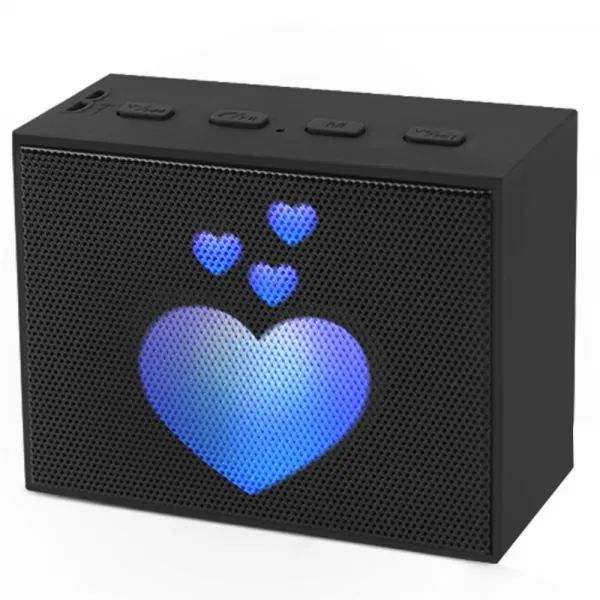 쎔 LED 블루투스 스피커 BS-003, 블랙