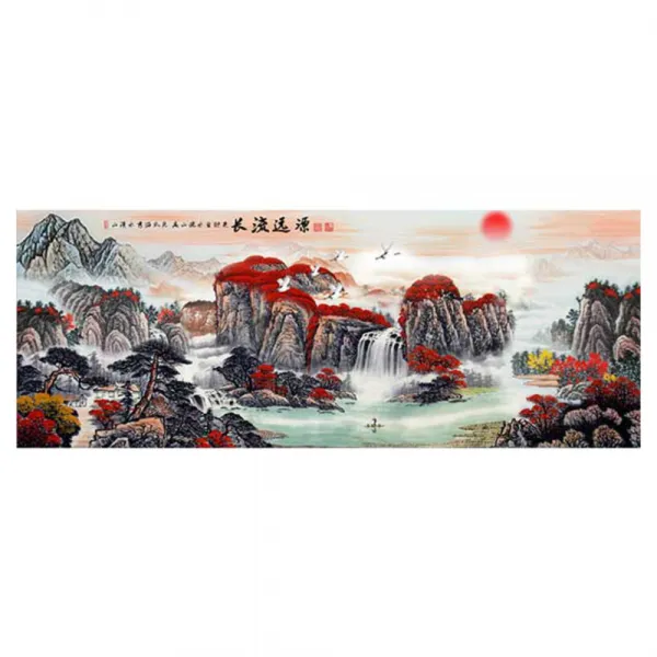케이엠엘리 3D 아름다운 만산홍엽 보석십자수 DIY 세트 120 x 50 cm, 혼합 색상, 1세트