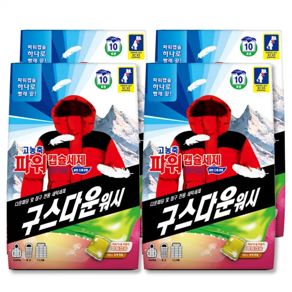 아토세이프 고농축 파워 구스다운워시 캡슐세제, 10개, 4개입