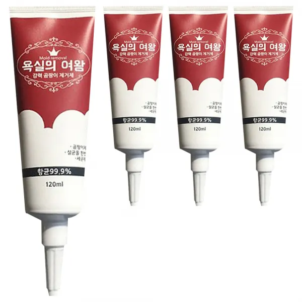 욕실의 여왕 곰팡이 제거젤, 120ml, 4개입