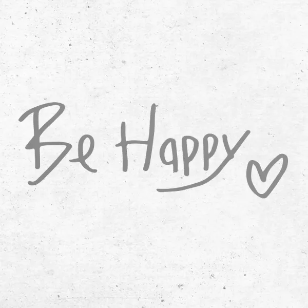 1am 캘리그라피 인테리어 포인트 스티커 희망 Be Happy 연회