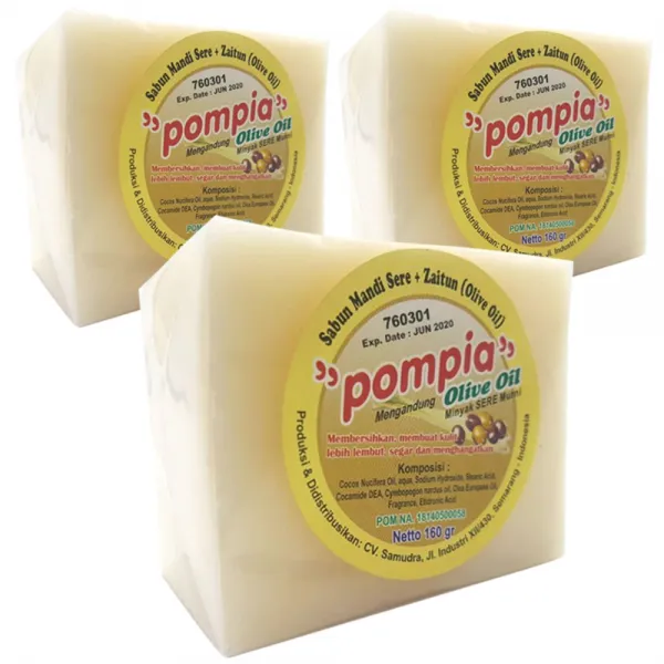 Pompia 프리미엄 올리브 비누 160g 3개입