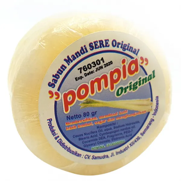 Pompia 오리지널 레몬그라스 비누 80g 1개