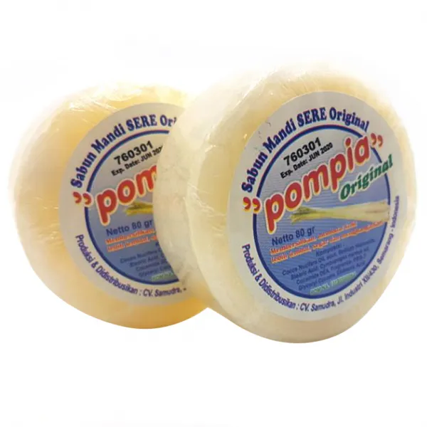 Pompia 오리지널 레몬그라스 비누 80g 2개입