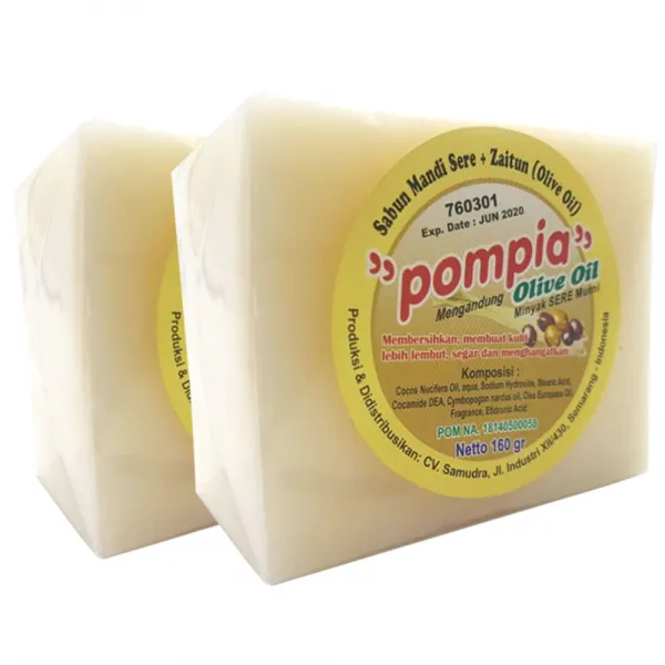 Pompia 프리미엄 올리브 비누 160g 2개입