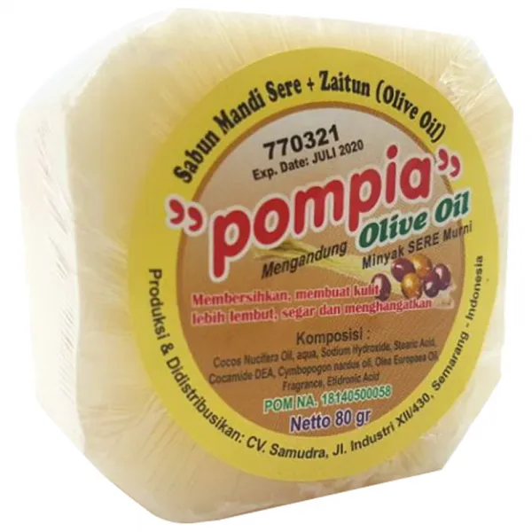 Pompia 프리미엄 올리브 비누 80g 1개