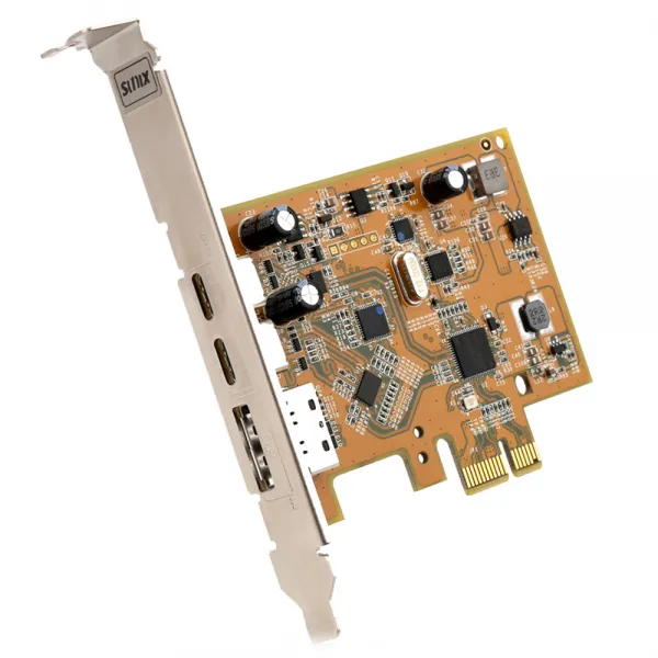 넥스트 Usb3.1 And Displat Port Alt Mode Pci Express Host Card With Dual Usb Type C 그래픽 확장카드 Sunix Upd2018 B