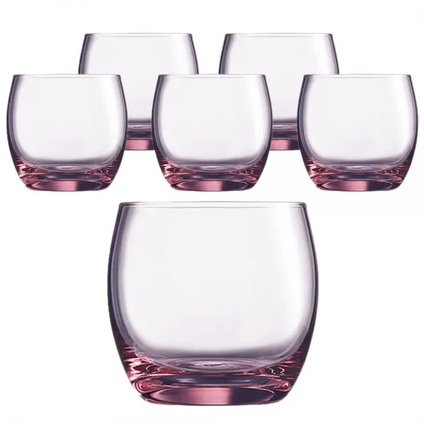 아코록 살토솔리 언더락컵 320ml 핑크, 6개입