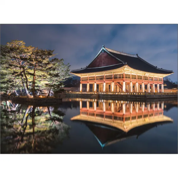 퍼즐코리아 경복궁 경회루의 야경 직소퍼즐 3516, 500피스, 혼합 색상