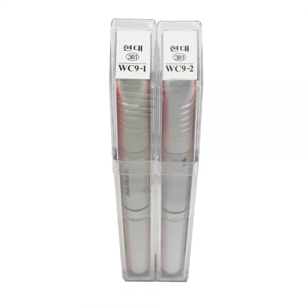 제일케미칼 카페인트 붓펜페인트 현대 Wc9 화이트크림 컬러펜 + 펄코트 1세트