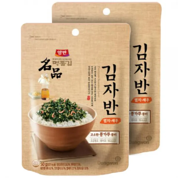 동원에프엔비 양반 김자반 멸치 & 새우, 50g, 2개