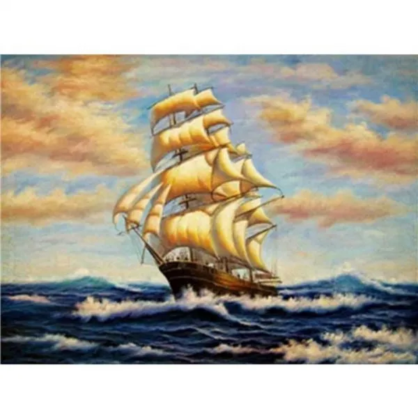 케이엠엘리 3d 보석십자수 Diy 세트 콜럼버스 40 X 50 Cm 혼합 색상 1세트