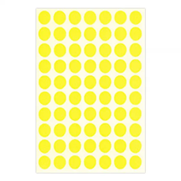 블루마토 스티커3 A 원스티커 70p X 10개입 노랑 8개