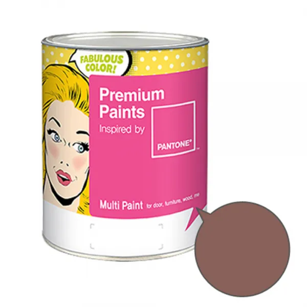 노루페인트 팬톤멀티 에그쉘광 다크오렌지레드 계열 페인트 1L, 코냑(18-1421)