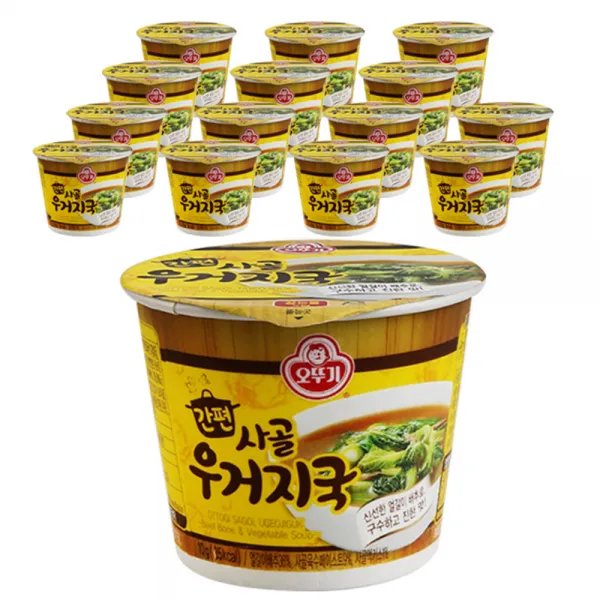오뚜기 간편 사골우거지국 컵국, 10g, 15개입