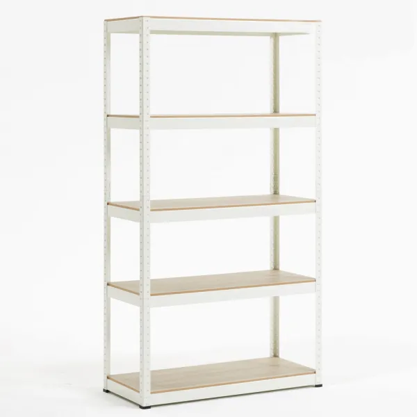 솔방울 뚝딱 앵글 선반 5단 800 x 400 x 1800mm, 화이트