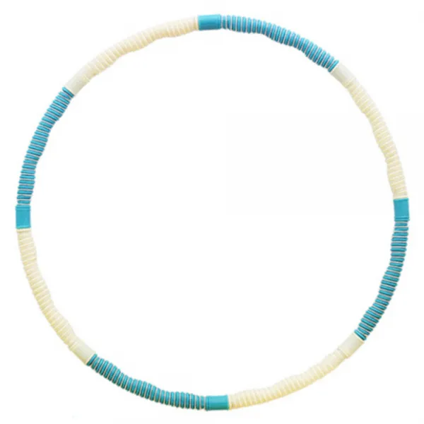 하나스포츠 지압 쥬얼리 훌라후프 1.4kg, MINT + IVORY