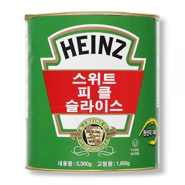 하인즈 스위트 피클 슬라이스, 3300g, 1개