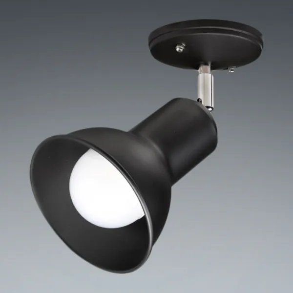 이솔전기 LED 반나팔 직부등 E26 2p, 블랙