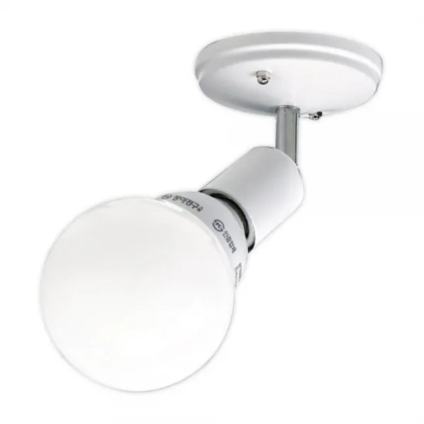 이솔전기 LED 자유봉 소켓 직부 등기구 E26 2p, 화이트