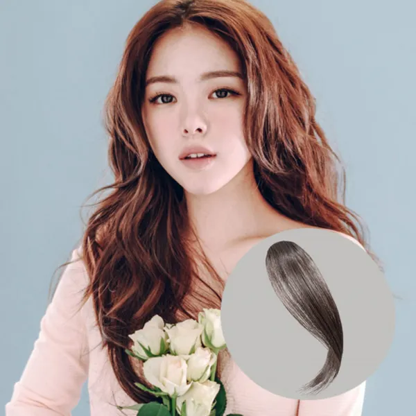 핑크에이지 수시뱅 슬림 롱 대 모스트사 앞머리 가발, BC4 다크브라운, 1개