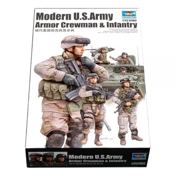 HobbyBoss 1:35 미국 현대화Tank 병대보병 프라모델, 1개