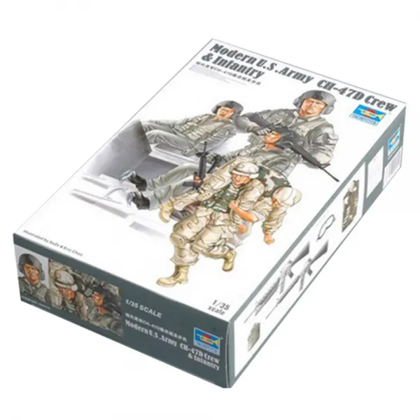 HobbyBoss 1:35 미국 현대화CH 47D승무원대 보병 프라모델, 1개