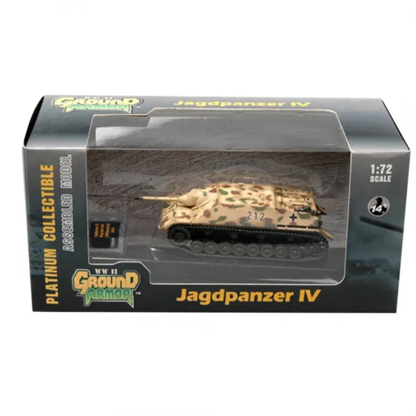 EasyModel 1:72 Jagdpanzer IV 독일 212 완성품 중장비 다이캐스트, 혼합 색상