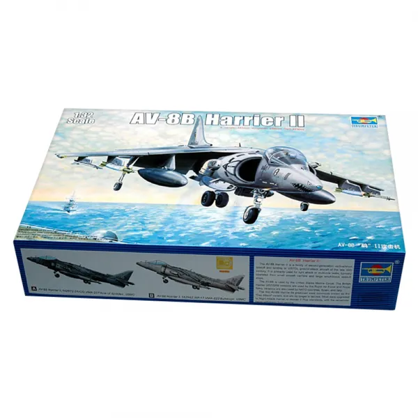 Trumpeter 1:32 US AV-8B Harrier2 수직 이착륙기 프라모델, 1개