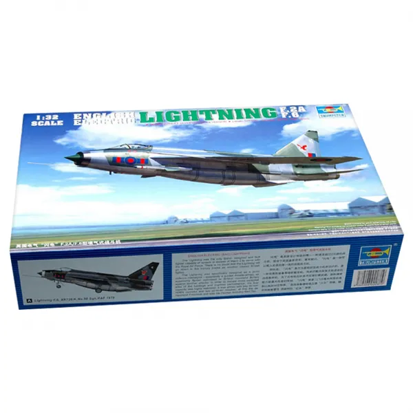 Trumpeter 1:32 English Electric Lightning F.2A/F.6 Type 제트기 프라모델, 1개