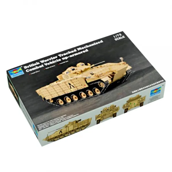 Trumpeter 1:72 영국 MCV80 Warrior 캐터필러식 기계화 전차 중장갑형 프라모델, 1개