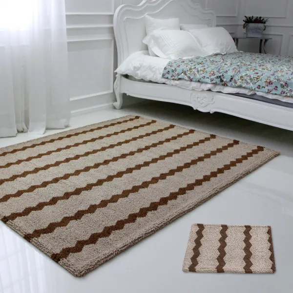 주노데코 프리미엄 볼륨 브로니 카페트 + 동급 발매트, 단일 색상