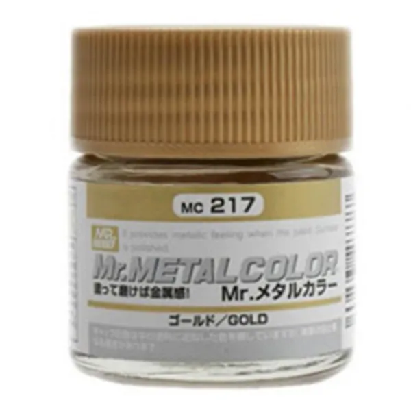 프라모델 도료 MC-217 6개입, GOLD(메탈컬러), 10ml