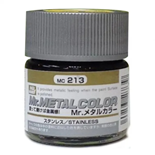 프라모델 도료 MC-213 6개입, STAINLESS(메탈컬러), 10ml