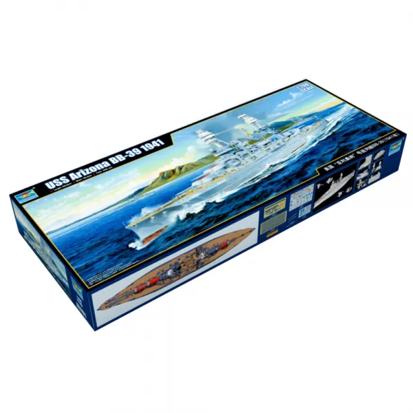Trumpeter 1:200 US Arizona 급 전열함 BB 39 1941년 프라모델, 1개