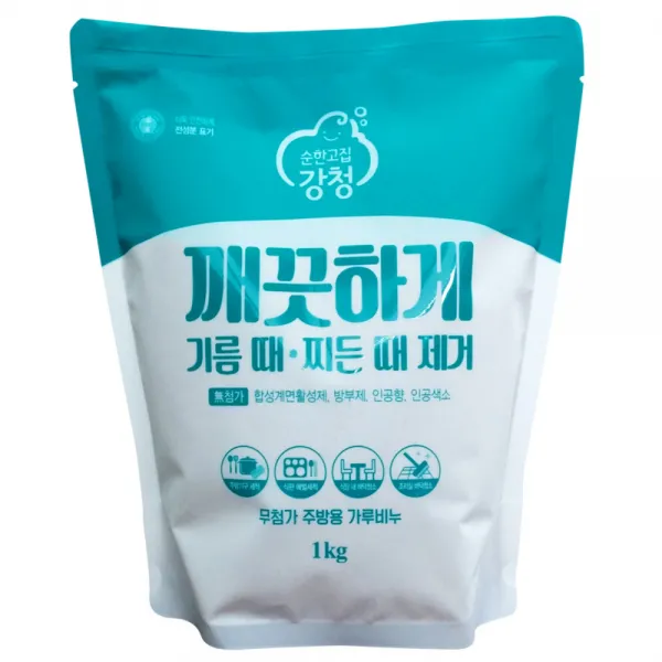 강청 무첨가 주방용 가루비누, 1kg, 1개