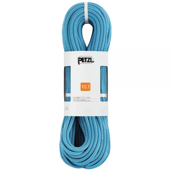 페츨 고난이도 클라이밍 진행용 싱글 로프 맘보 10.1mm AP-R32W40 AB, 블루