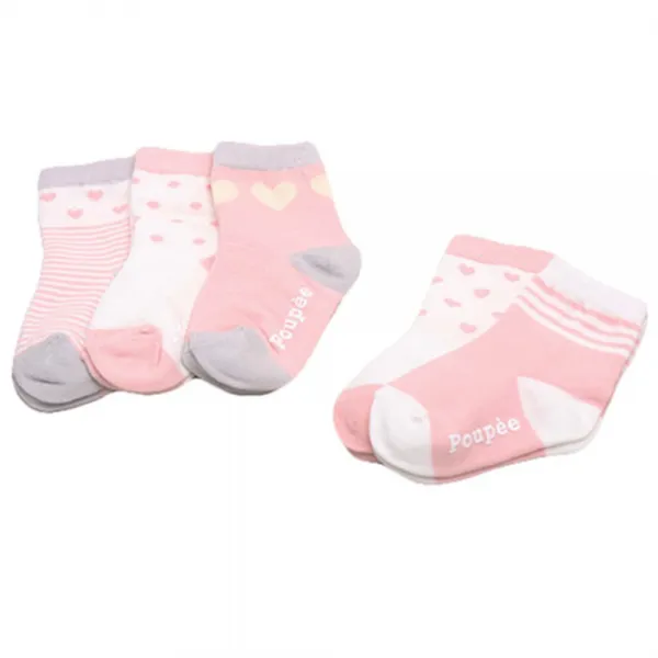 위삭스앤파파맘 여아용 D두근 두근 중목 양말 5켤레