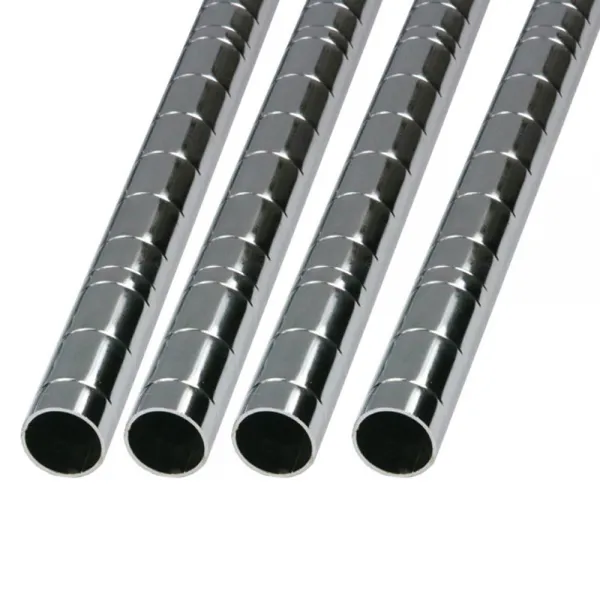 코랙 25파이 링타입바퀴용 탈타입 기둥 1500mm 4p, 크롬