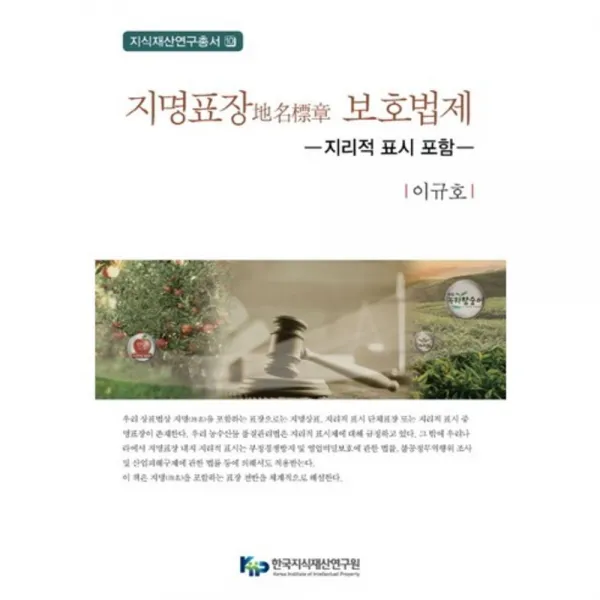 지명표장 보호법제 10 지식재산연구총서 한국지식재산연구원·신론사