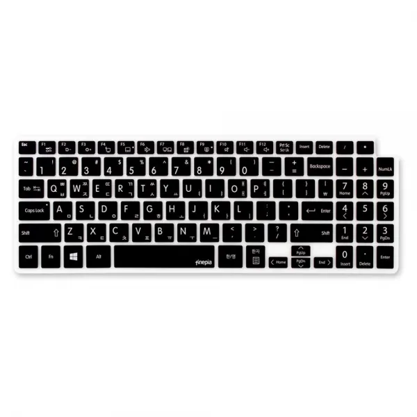 파인피아 LG 15Z980 15ZD980용 노트북 문자인쇄키스킨 LG17, 블랙, 1개