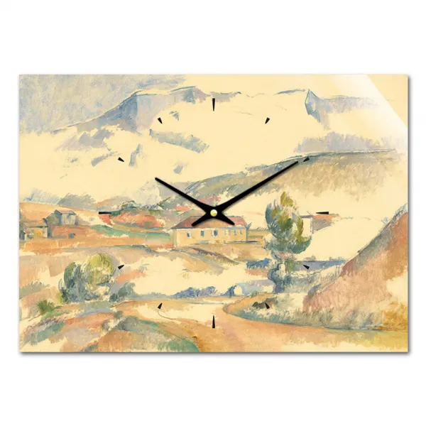 더윤 레티나 명화 벽시계 세잔 생트 빅투아르 산 가르단 근처에서 습작 30 x 42 cm, 혼합 색상