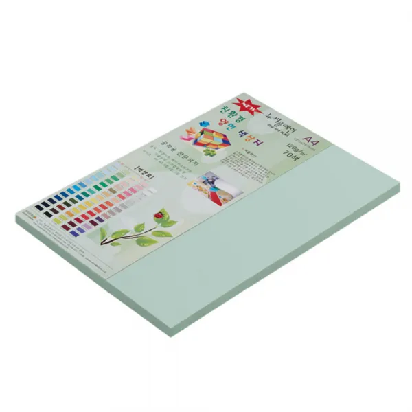 뉴씨플레인 종이문화 친환경 양면 색상지 No 67 여린 연옥 60p 1개
