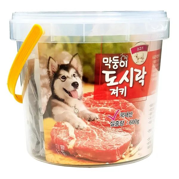 막둥이도시락 반려견 져키 600g, 소고기맛, 1개