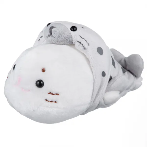 시로탄 물개 봉제인형 22cm, 흰색