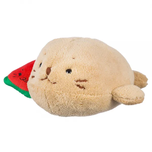 시로탄 수박 봉제인형 21cm, 브라운