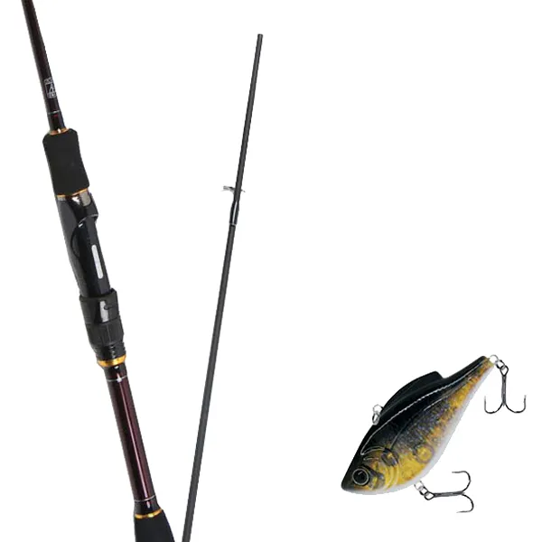 원다 베스타 루어 낚싯대 702MSP + 다미끼 납자루 60 하드 베이트 루어 28g 230H BLACK GOLD, 1세트