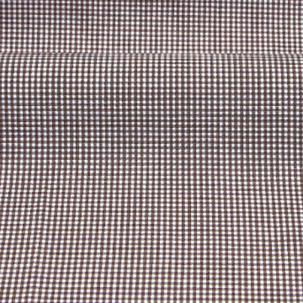 코하스아이디 30수 코튼 1mm 선염체크 패브릭 원단, 브라운