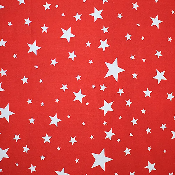 패브릭아트 옥스포드 빤짝별 패브릭원단, 레드