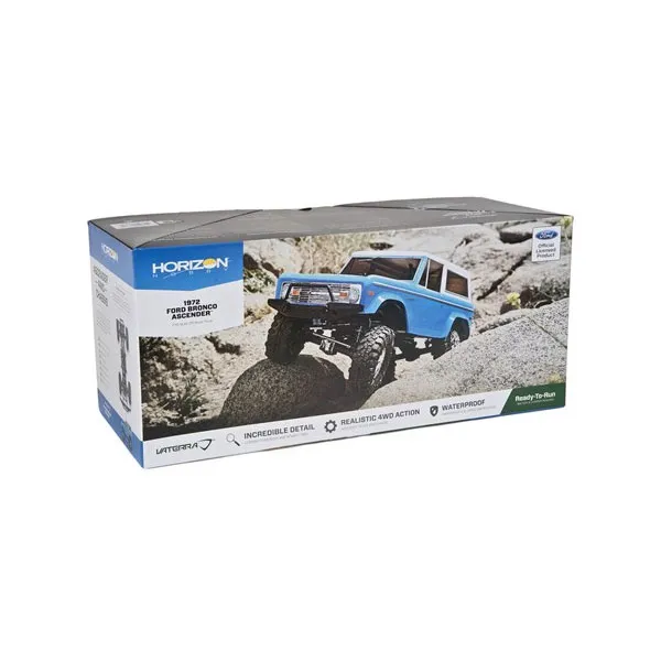 VATERRA Ascender 1972 Ford Bronco RTR Rock Crawler  RC 산악차량 RC카 VTR03031 + DX2e 2.4GHz 조종기, 혼합 색상